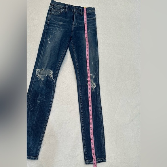 Citizens Of Humanity Rocket High Rise Skinny Jeans with Distressed Finish - Picture 7 of 16